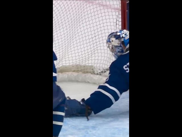 ⁣Stolarz Makes DRAMATIC Save On The Goal Line 