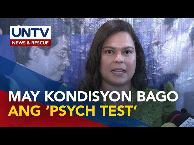 ⁣VP Sara, may tugon sa panawagan na dapat ay magpa-neuro psychiatric test siya