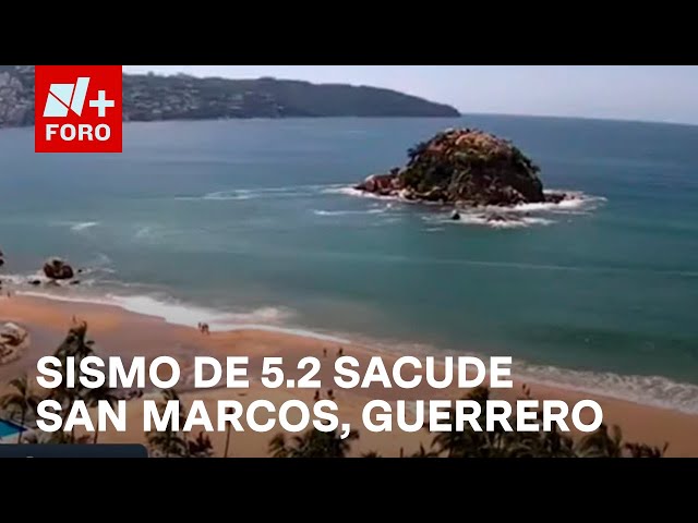 ⁣Sismo en San Marcos, Guerrero, magnitud preliminar de 5.2 - Las Noticias