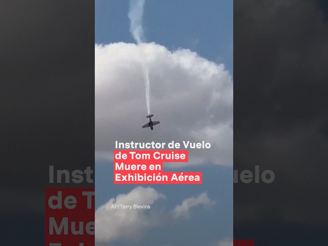 ⁣Piloto instructor de vuelo de Tom Cruise muere en exhibición aérea - N+ #shorts