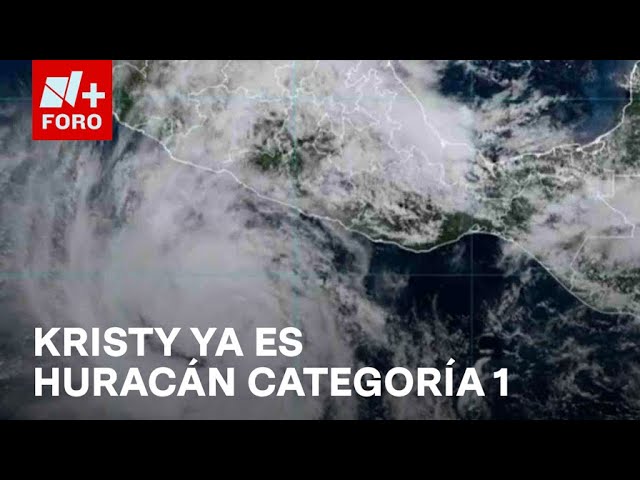 ⁣Kristy se intensifica y ya es huracán categoría 1 - A las Tres