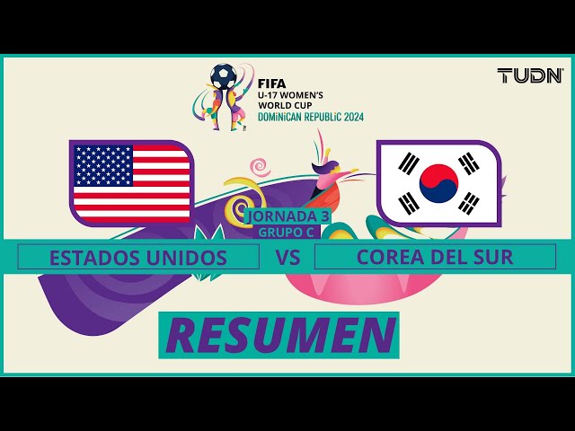 ⁣Resumen y goles | Estados Unidos 5-0 Corea del Sur | FIFA Mundial Femenil Sub-17 | TUDN