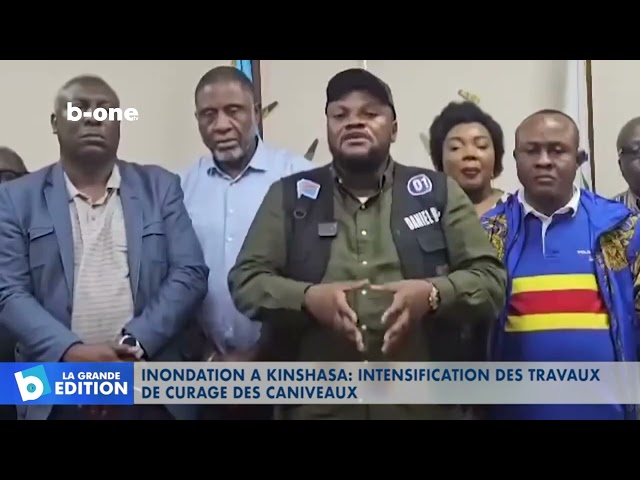 ⁣Inondation à Kinshasa : Le gouvernement provincial intensifie les travaux de curage des caniveaux