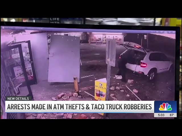 ⁣Arrests made in San Fernando Valley food truck, ATM robberies