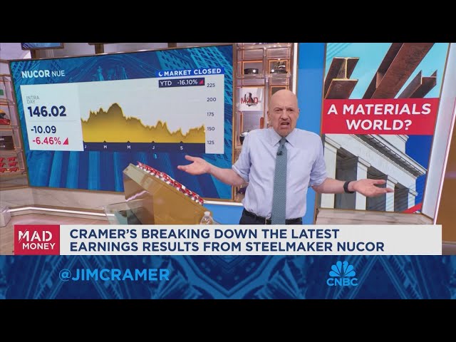 ⁣Nucor is a great bellwether for the whole materials sector, says Jim Cramer