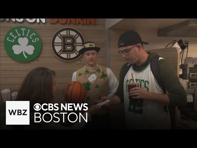 ⁣Dunkin' customer surprised with free tickets to Boston Celtics season opener