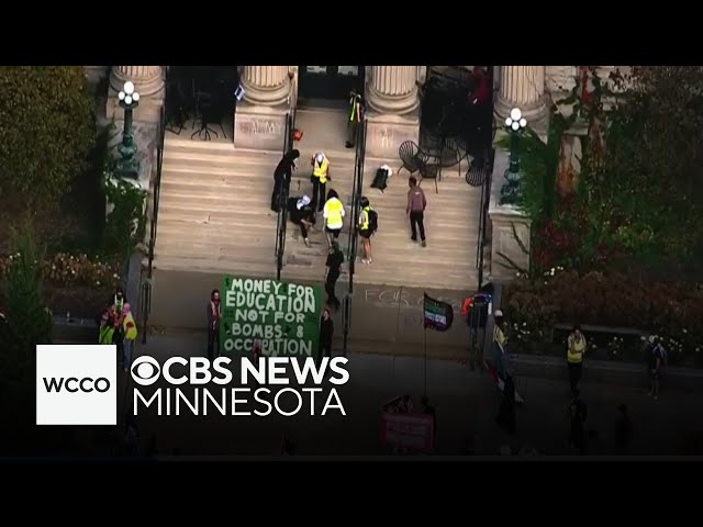 ⁣U of M demonstrations continue after 11 pro-Palestinian protesters arrested