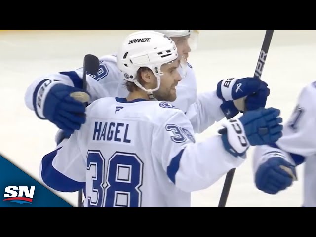 ⁣Lightning's Brandon Hagel Erupts For Natural Hat Trick In Second Period