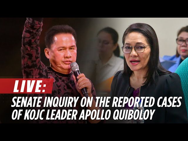 ⁣LIVE: Senate resumes inquiry into the reported cases of KOJC leader Apollo Quiboloy | October 23