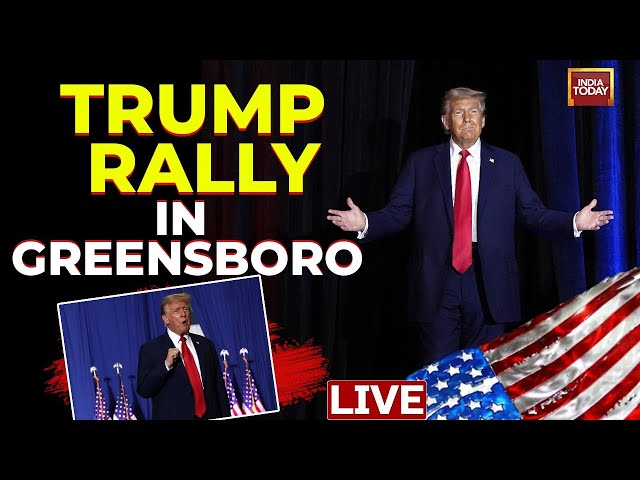 ⁣Trump Speech LIVE: Donald Trump Greensboro Rally | Trump North Carolina Speech | US Elections