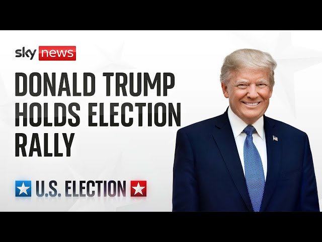 ⁣Former President Donald Trump speaks at a rally in North Carolina