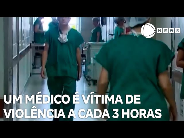 ⁣Um médico é vítima de violência a cada três horas, segundo dados do Conselho Federal de Medicina