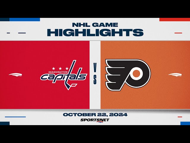 ⁣NHL Highlights | Capitals vs. Flyers - October 22, 2024