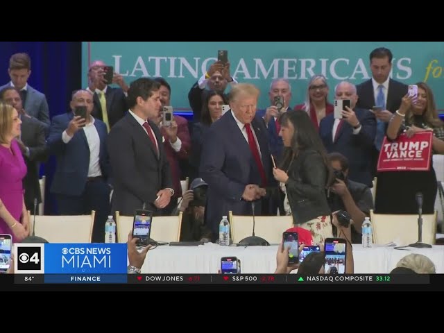 ⁣Trump convenes summit at his Doral golf course on Hispanic issues