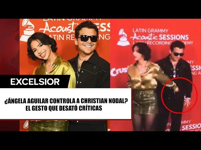 ⁣Aseguran que Ángela Aguilar controla a Christian Nodal por esta extraña acción