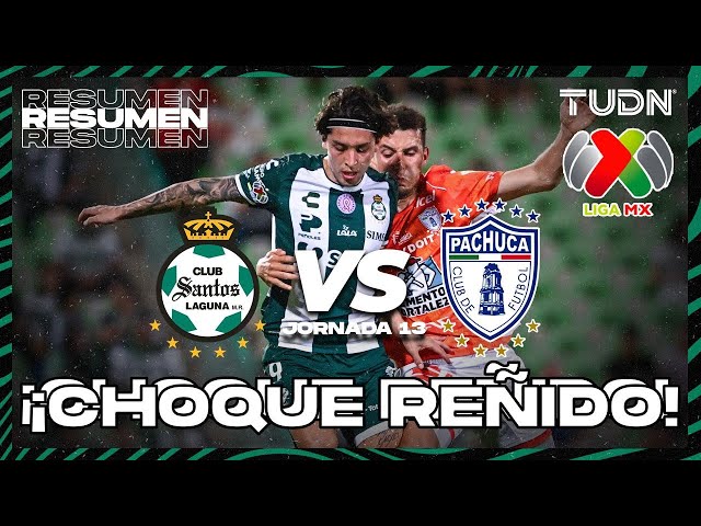 ⁣Resumen y goles | Santos vs Pachuca | Liga Mx -AP2024 - J13 | TUDN