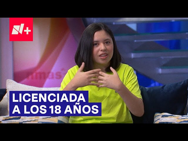 ⁣“Pedí a mis papás que me inscribieran en sistema abierto”, Dice licenciada a los 18 años - N+