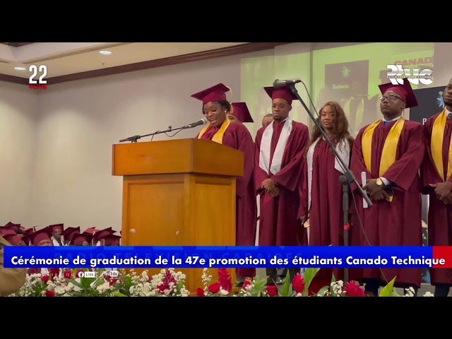 ⁣Éducation: Cérémonie de graduation de la 47e promotion des étudiants de Canado Technique