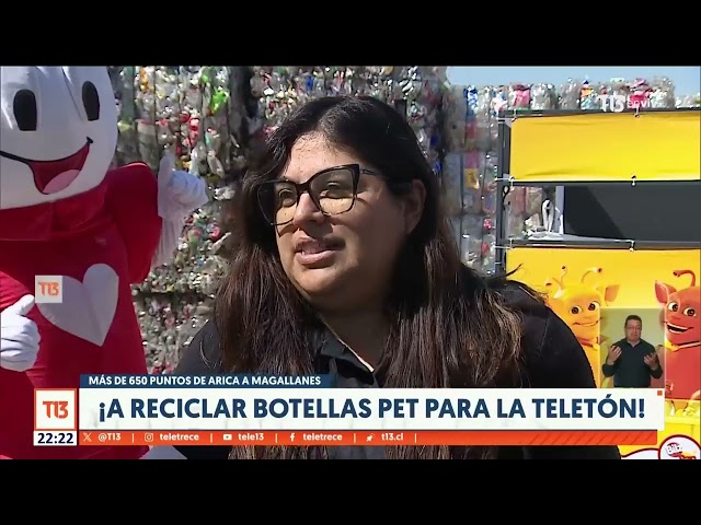 ⁣Invitan a reciclar botellas PET para la Teletón: más de 650 puntos a lo largo de Chile