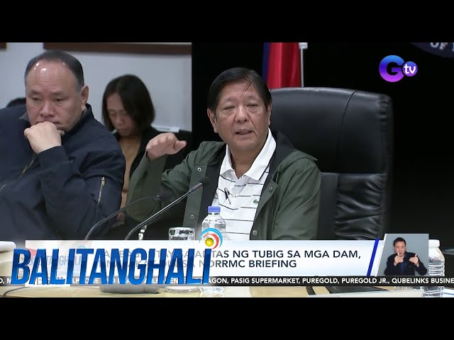 ⁣NDRRMC briefing kaugnay sa Bagyong Kristine, pinanungahan ni PBBM | Balitanghali