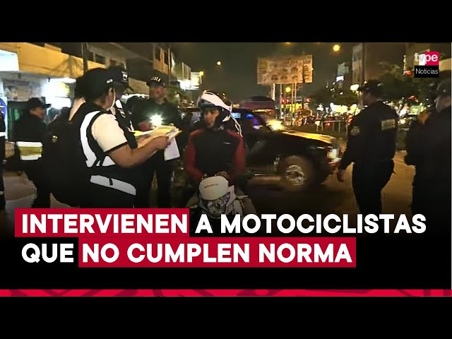 ⁣Independencia: operativo contra motos que circulan con más de un ocupante