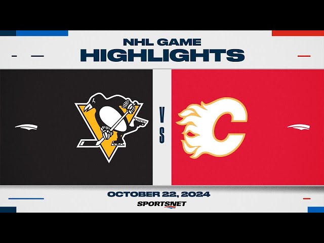 ⁣NHL Highlights | Penguins vs. Flames - October 22, 2024