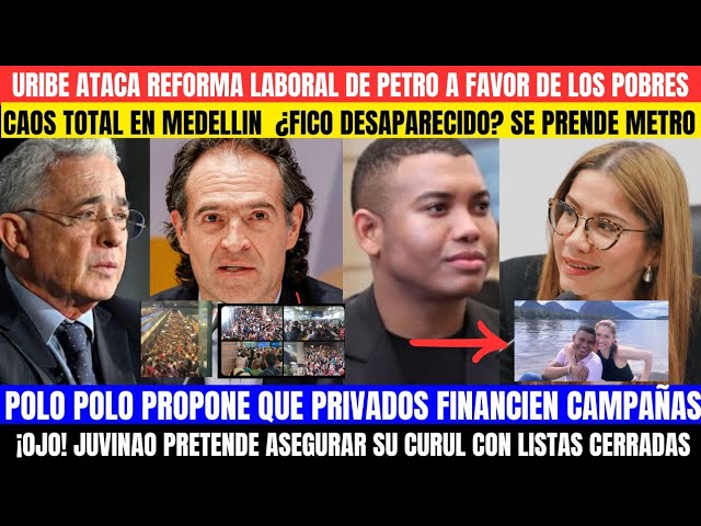 ⁣AT4QUE DE URIBE A REFORMA LABORAL.FICO UN CAOS.POLO POLO CON PRIVADOS.JUVINAO PRETENDE GANAR EN 2026