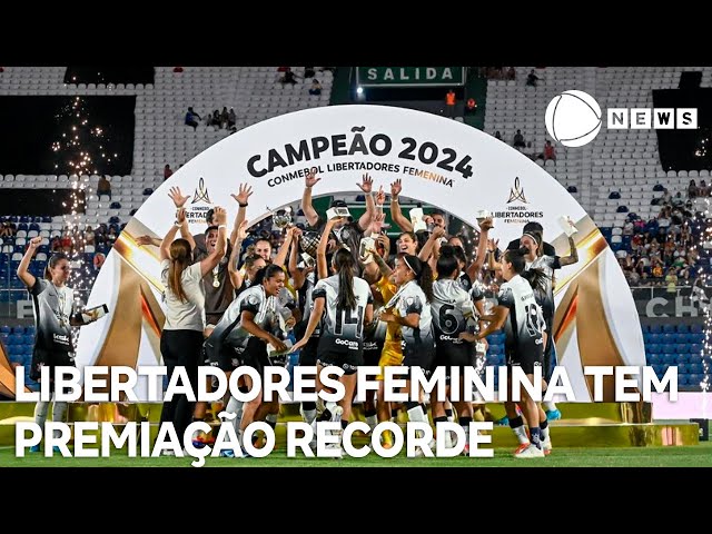 ⁣Libertadores Feminina tem premiação recorde e rende US$ 2,05 milhões ao Corinthians