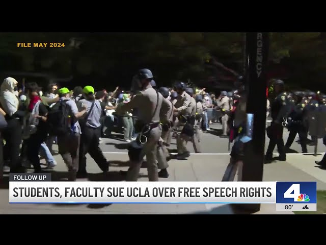 ⁣1 arrested during on-campus protest at UCLA