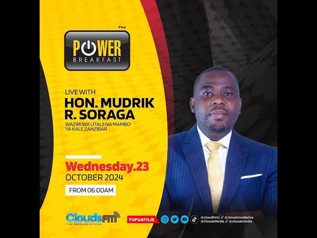 ⁣LIVE: Power Breakfast 23.10.2024 | Waziri wa Utalii Zanzibar