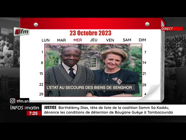 ⁣1 jour au SENEGAL | 23 Octobre 2023 :l'État du Sénégal acquiert les biens du premier président