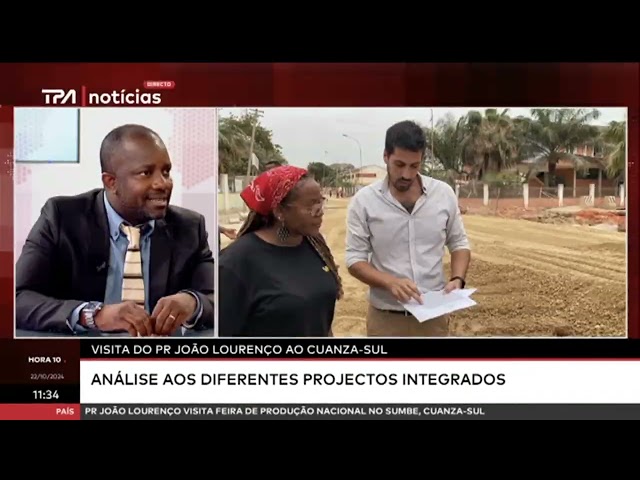 ⁣Visita do PR João Lourenço ao Cuanza-Sul Análise aos diferentes projectos integrados