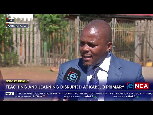 ⁣Teaching and learning disrupted at Kabelo Primary