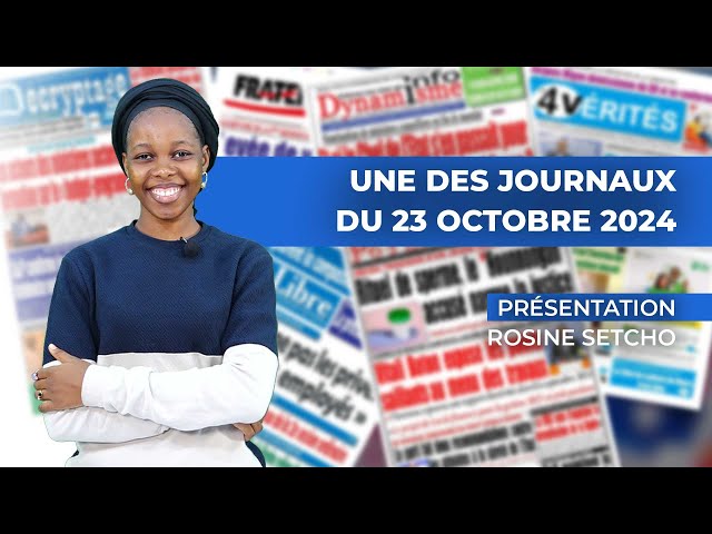 ⁣UNE DES JOURNAUX DU 23 OCTOBRE 2024