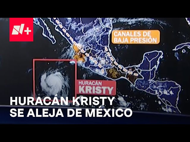 ⁣Lluvias intensas en las próximas horas mientras el huracán "Kristy" se aleja de costas mex