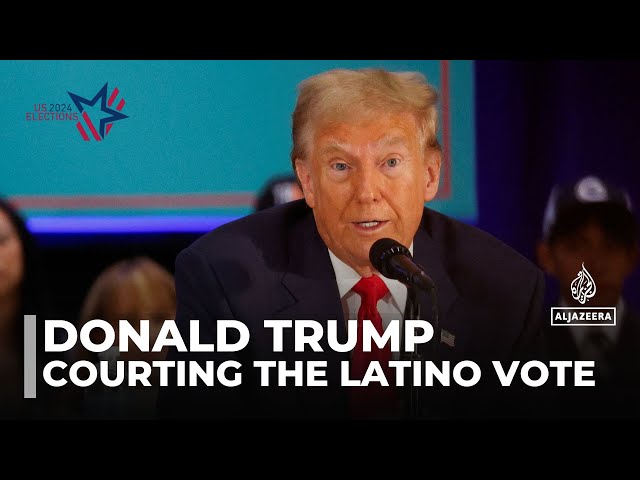 ⁣Trump courts Latino voters as presidential race enters final two weeks