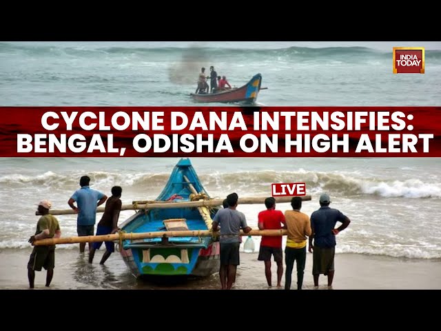 ⁣Cyclone Dana LIVE Updates: Dana Intensifies Into Cyclonic Storm, Over 150 Trains Cancelled