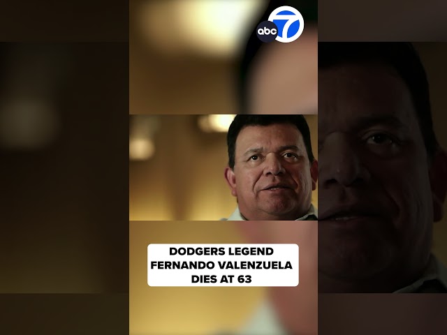 ⁣Dodgers legend Fernando Valenzuela dies at 63