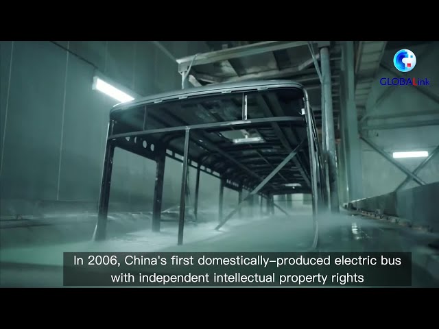 ⁣Chinese new energy buses contribute to a greener world