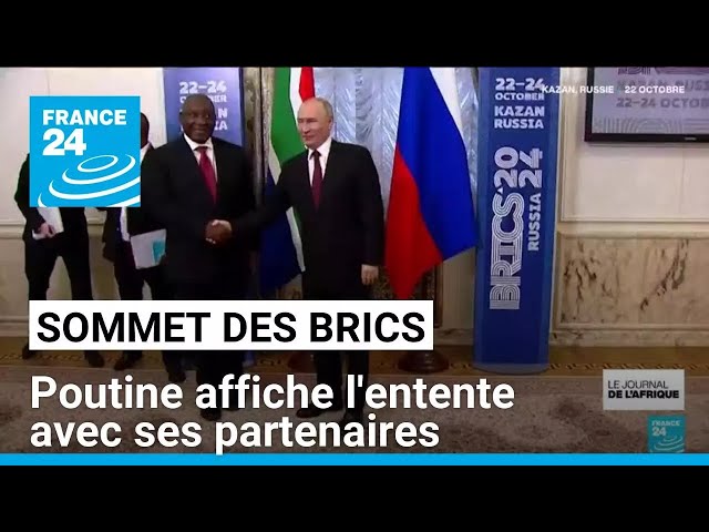 ⁣Sommet des Brics en Russie : Poutine affiche l'entente avec ses partenaires • FRANCE 24