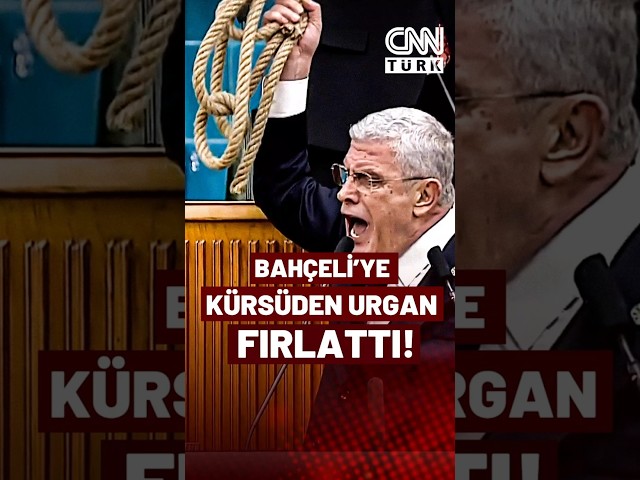 ⁣Müsavat Dervişoğlu Bahçeli'nin "Öcalan" Çağrısı Üzerine Kürsüden İp Fırlattı: Al Bu İ