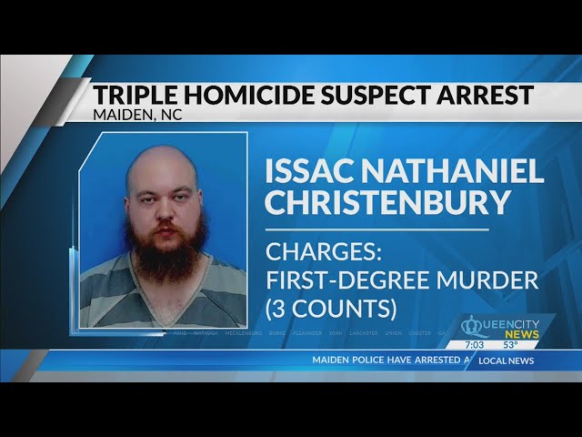 ⁣Suspect arrested in Maiden triple homicide