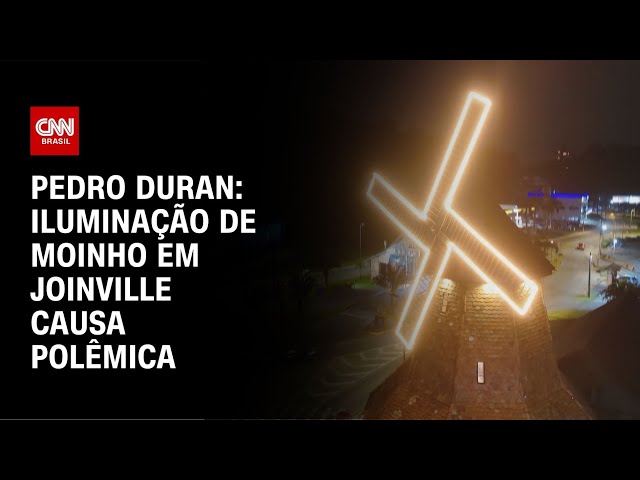 ⁣Pedro Duran: Iluminação de moinho em Joinville causa polêmica | CNN NOVO DIA