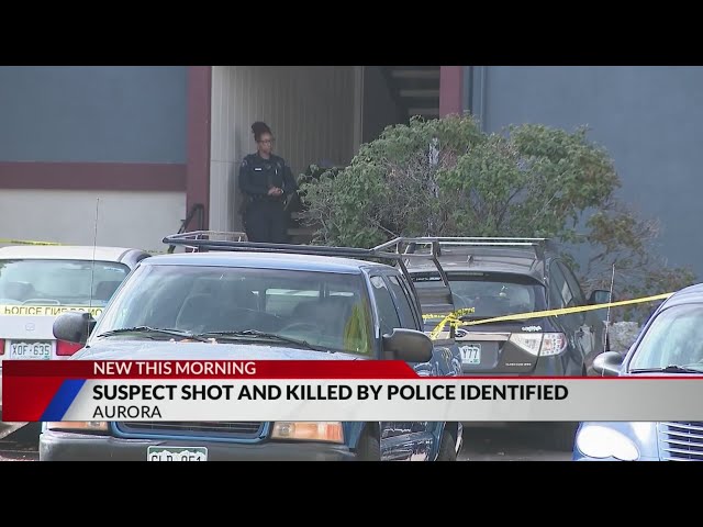 ⁣Suspect killed by Aurora police identified