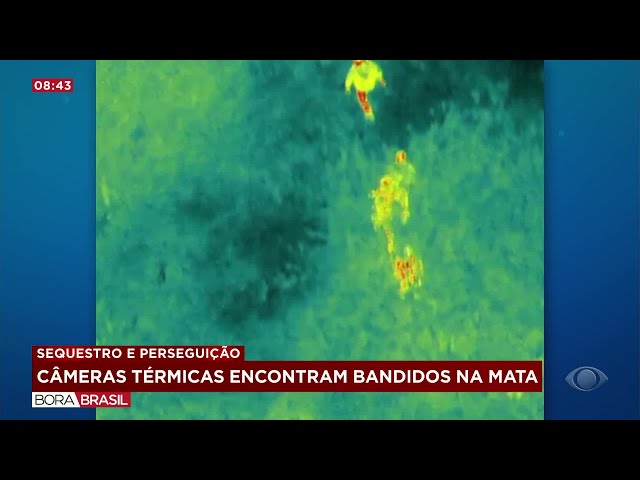 ⁣Drone com câmera térmica encontra bandidos em mata no Paraná