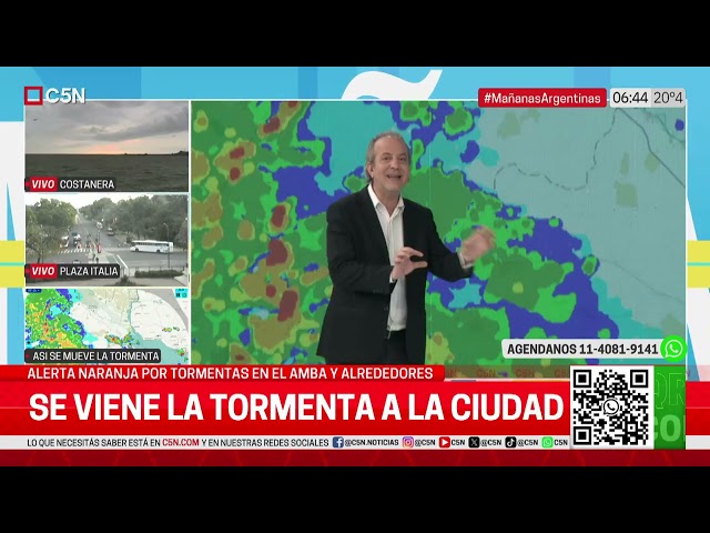 ⁣ALERTA METEOROLÓGICA: CÓMO AVANZA la TORMENTA