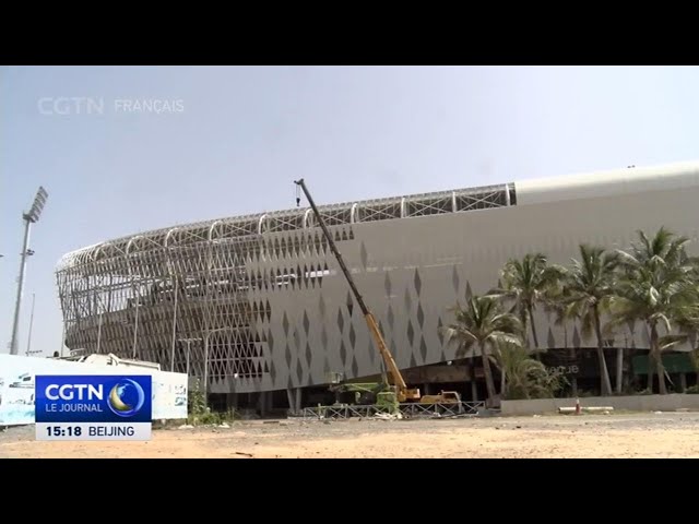 ⁣Les travaux de réhabilitation du stade Léopold Sédar Senghor avancent à grands pas