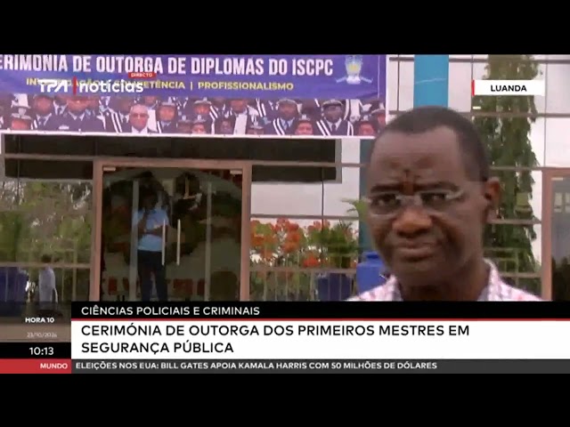 ⁣Ciências policiais e criminais - Cerimónia de outorga dos primeiros mestres em segurança pública