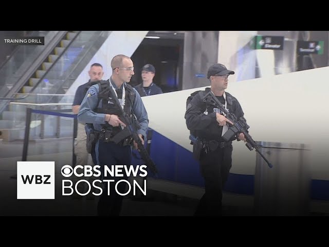 ⁣Emergency drill at Boston's Logan Airport largest in 3 years