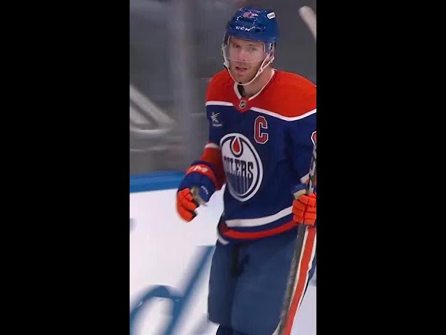 ⁣Connor McDavid Snipes It Bar Down 